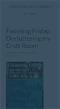 Mobile Screenshot of craftingmystories.com